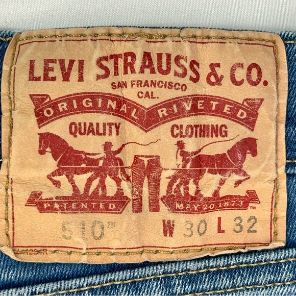 Levi's 510 Skinny Fit Jeans Size 30 X 32 Men's - Picture 11 of 13